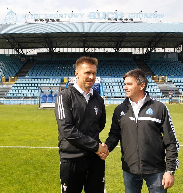 Football. Ruch Chorzow. Press Conference. 10.09.2015