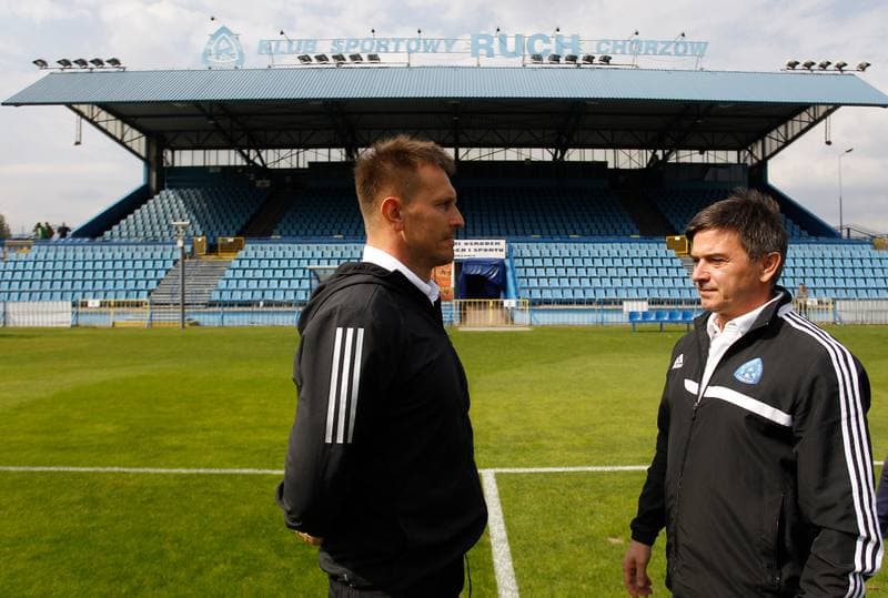 Football. Ruch Chorzow. Press Conference. 10.09.2015
