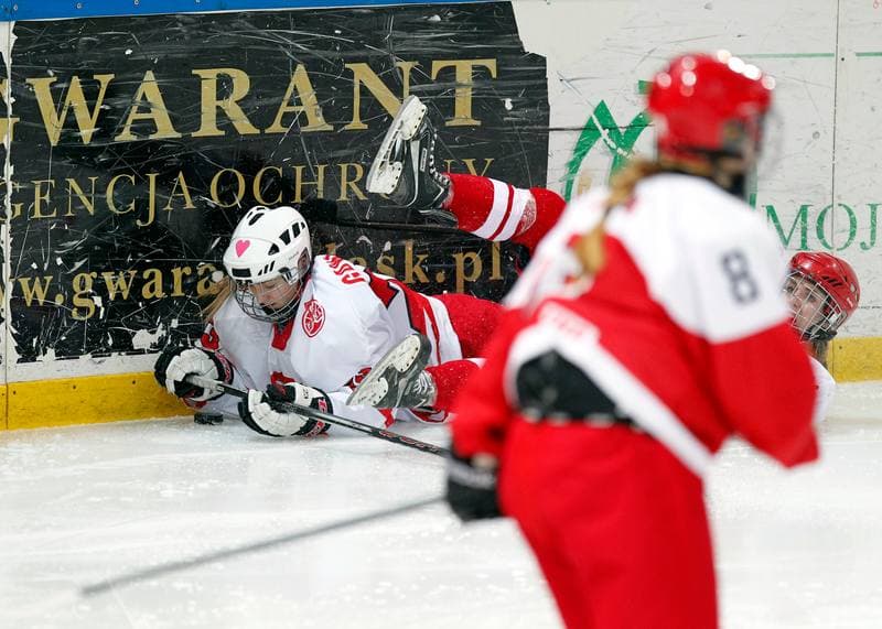 Ice Hockey. U18 Women's World Championship Division I. Poland - Denmark. 25.01.2015
