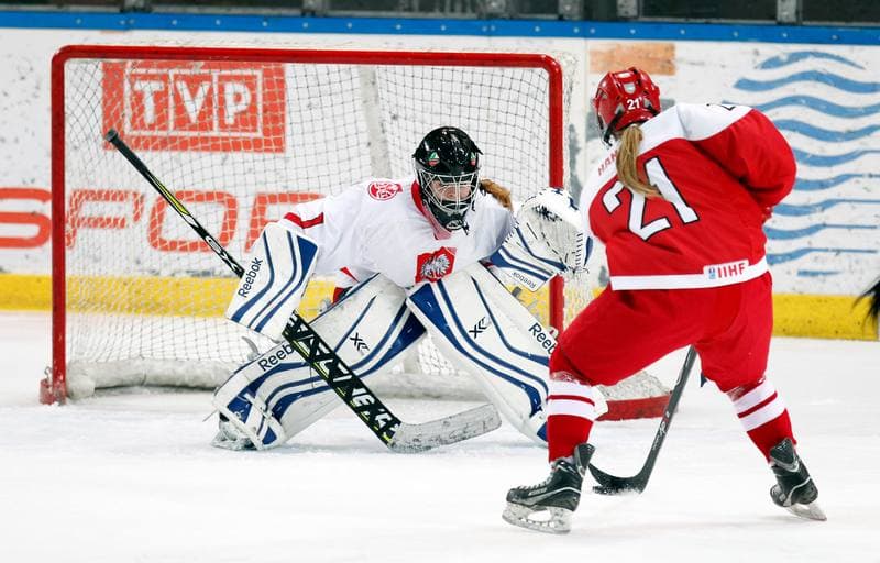 Ice Hockey. U18 Women's World Championship Division I. Poland - Denmark. 25.01.2015