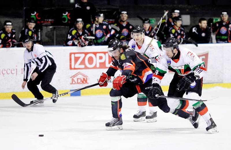 Ice Hockey. Polska Hokej Liga. GKS Tychy - Ciarko KH Sanok. 23.01.2015