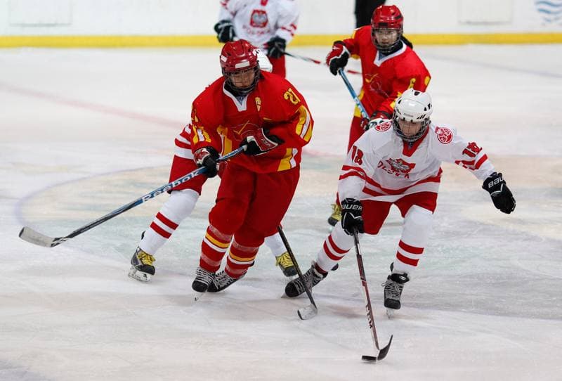 Ice Hockey. U18 Women's World Championship Division I. Poland - China. 22.01.2015