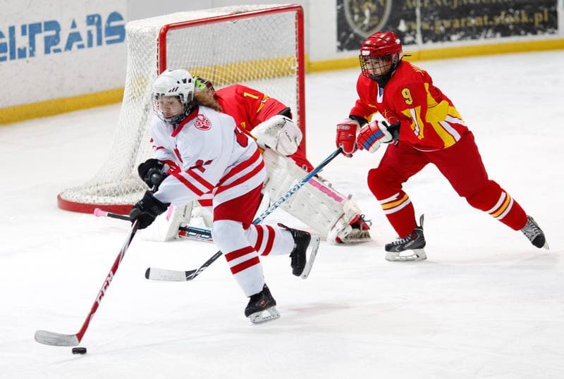 Ice Hockey. U18 Women's World Championship Division I. Poland - China. 22.01.2015