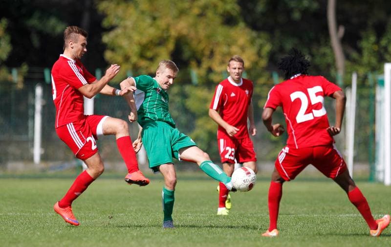 Football. III Liga Slasko Opolska. Grunwald Ruda Slaska - Gornik II Zabrze. 12.09.2015
