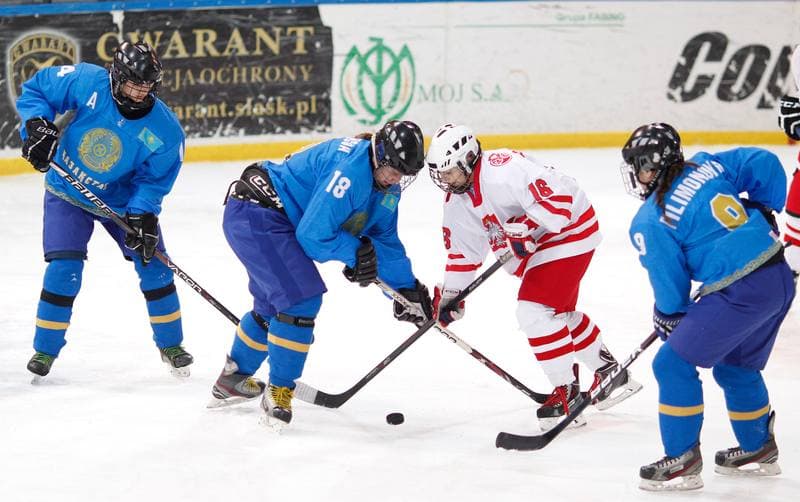 Ice Hockey. U18 Women's World Championship Division I. Poland - Kazakhstan. 21.01.2015