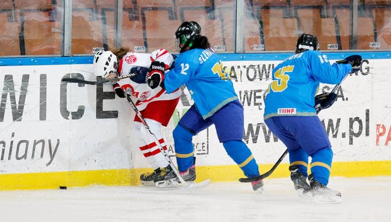 Ice Hockey. U18 Women's World Championship Division I. Poland - Kazakhstan. 21.01.2015