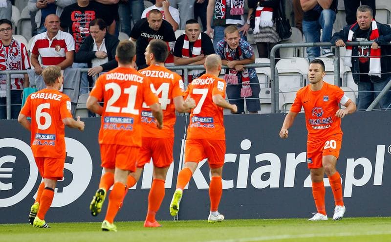 Football. PKO BP Ekstraklasa. Cracovia Krakow - Termalica Bruk Bet Nieciecza. 12.09.2015