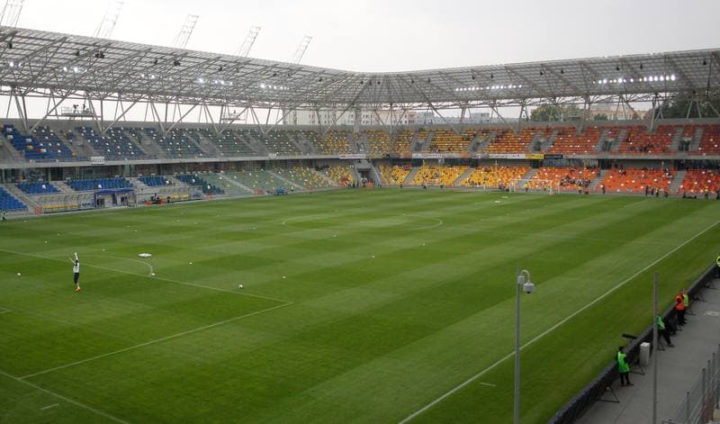 Football. PKO BP Ekstraklasa. Podbeskidzie Bielsko Biala - Pogon Szczecin. 17.08.2015
