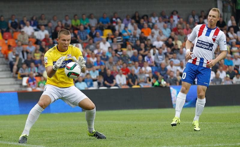 Football. PKO BP Ekstraklasa. Podbeskidzie Bielsko Biala - Pogon Szczecin. 17.08.2015