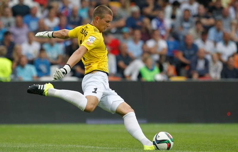 Football. PKO BP Ekstraklasa. Podbeskidzie Bielsko Biala - Pogon Szczecin. 17.08.2015