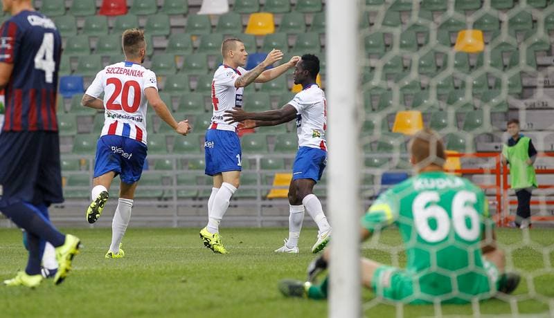 Football. PKO BP Ekstraklasa. Podbeskidzie Bielsko Biala - Pogon Szczecin. 17.08.2015