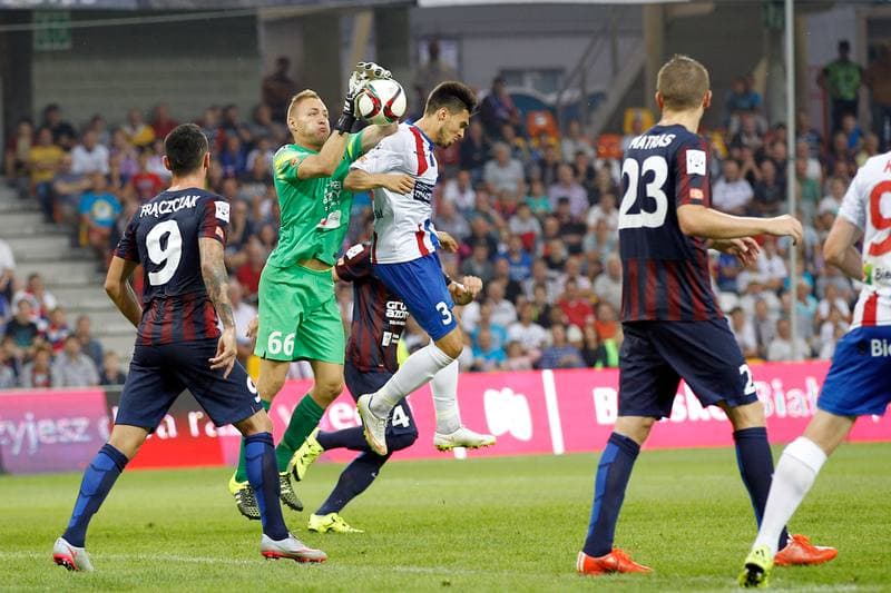 Football. PKO BP Ekstraklasa. Podbeskidzie Bielsko Biala - Pogon Szczecin. 17.08.2015