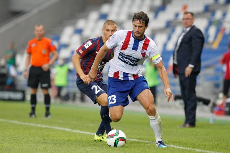 Football. PKO BP Ekstraklasa. Podbeskidzie Bielsko Biala - Pogon Szczecin. 17.08.2015