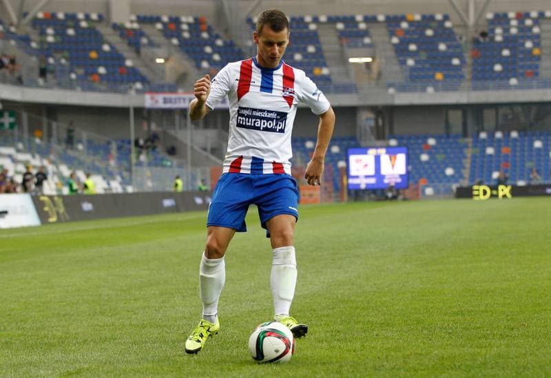 Football. PKO BP Ekstraklasa. Podbeskidzie Bielsko Biala - Pogon Szczecin. 17.08.2015