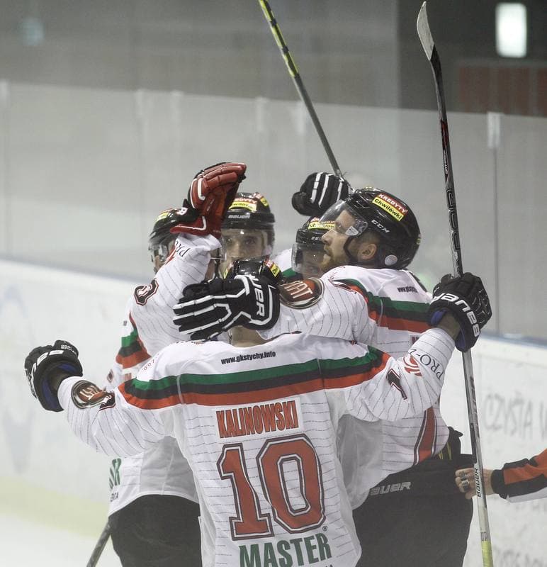 Ice Hockey. Polska Hokej Liga. GKS Tychy - Ciarko STS Sanok. 15.09.2015