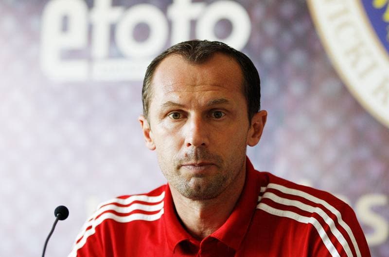 Football. Piast Gliwice. Press Conference. 17.09.2015