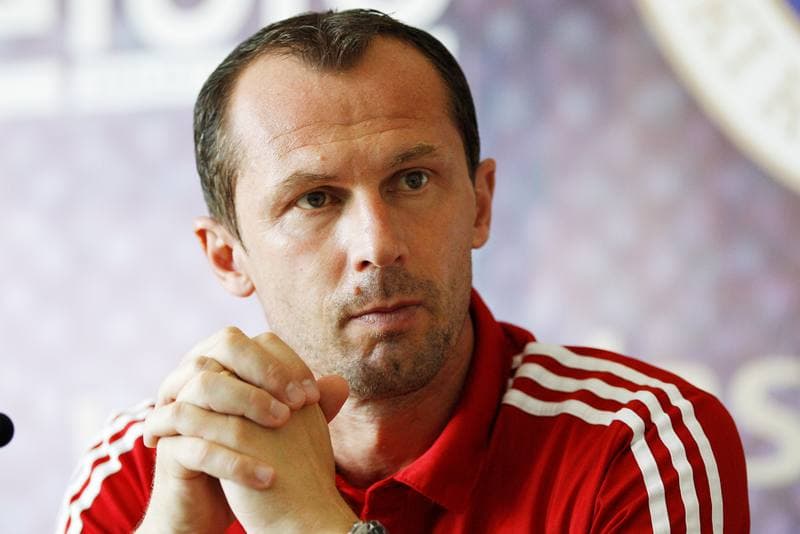 Football. Piast Gliwice. Press Conference. 17.09.2015