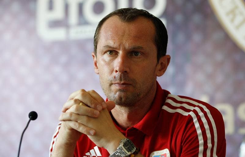 Football. Piast Gliwice. Press Conference. 17.09.2015