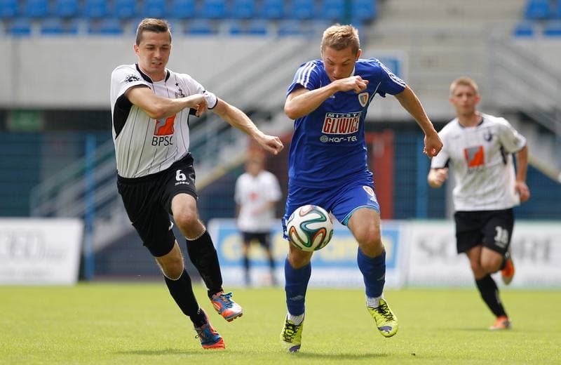 Football. III Liga Opolsko Slaska. Piast II Gliwice - Szombierki Bytom. 22.08.2015