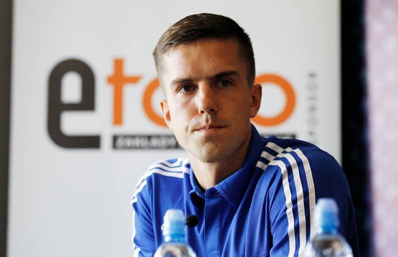 Football. Piast Gliwice. Press Conference. 17.09.2015