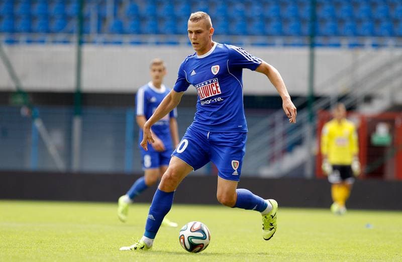 Football. III Liga Opolsko Slaska. Piast II Gliwice - Szombierki Bytom. 22.08.2015