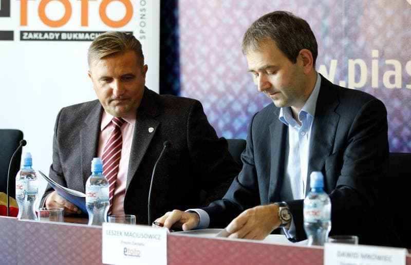 Football. Piast Gliwice. Press Conference. 17.09.2015