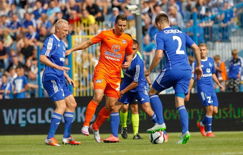 Football. PKO BP Ekstraklasa. Ruch Chorzow - Termalica Bruk-Bet Nieciecza. 22.08.2015