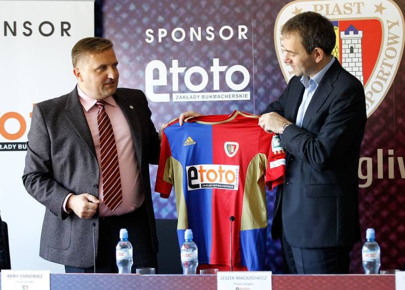 Football. Piast Gliwice. Press Conference. 17.09.2015