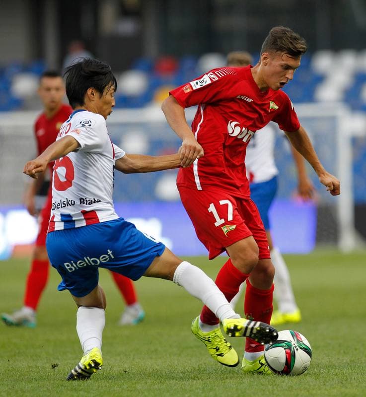 Football. PKO BP Ekstraklasa. Podbeskidzie Bielsko Biala - Lechia Gdansk. 28.08.2015