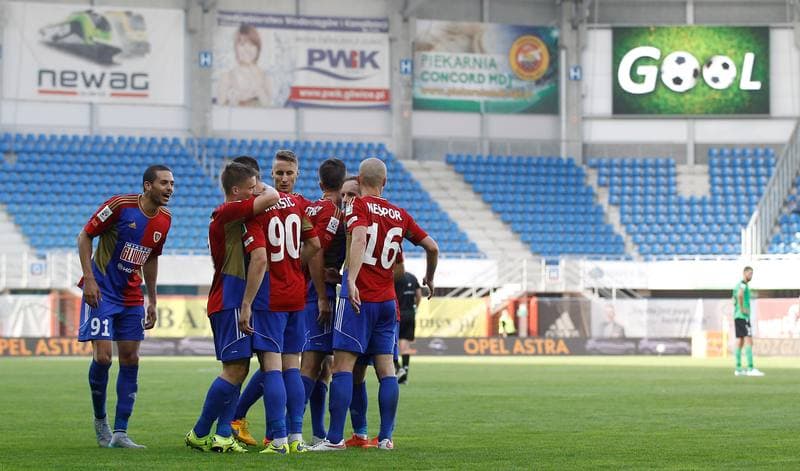 Football. PKO BP Ekstraklasa. Piast Gliwice - Gornik Leczna. 29.08.2015