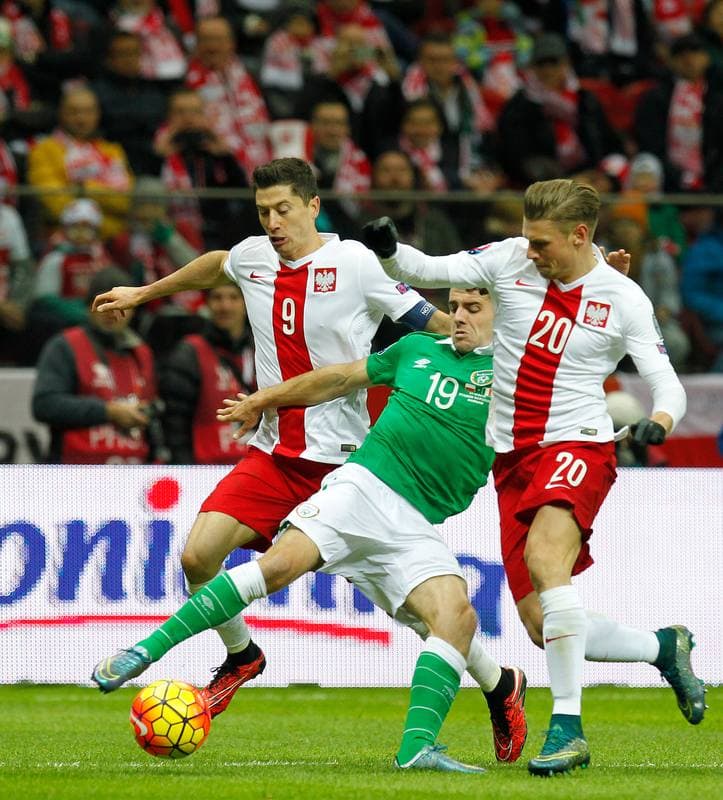 Football. UEFA Euro Qualifiers. Poland - Ireland. 11.10.2015