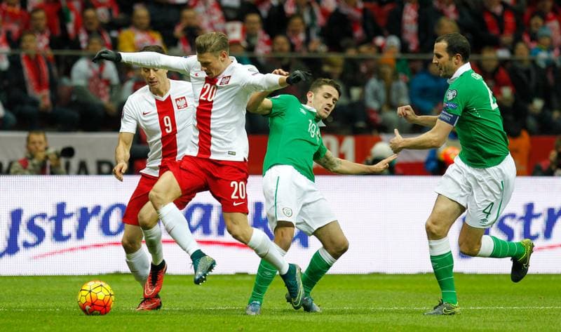 Football. UEFA Euro Qualifiers. Poland - Ireland. 11.10.2015