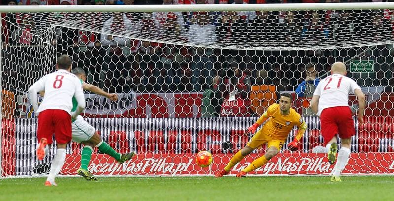 Football. UEFA Euro Qualifiers. Poland - Ireland. 11.10.2015