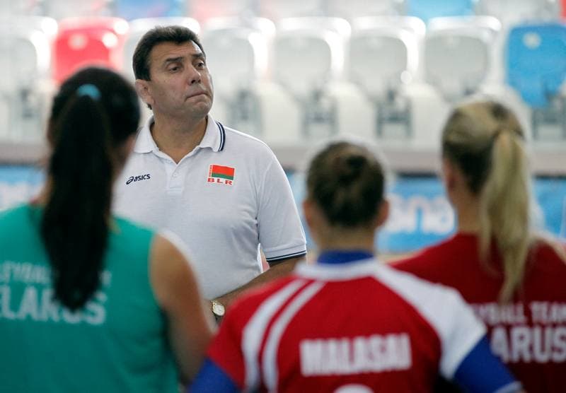 Volleyball. Belarus. Training. 01.09.2015