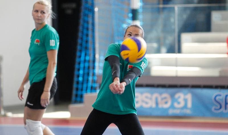 Volleyball. Belarus. Training. 01.09.2015