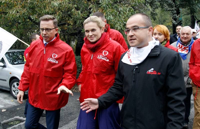 Manifestacja przed KWK Pokoj. Ruda Slaska. 13.10.2015