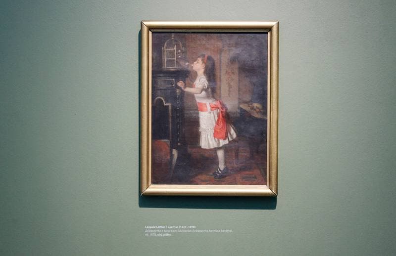 Girl with a Canary" by Leopold Loffler. Silesian Museum. 15.10.2015