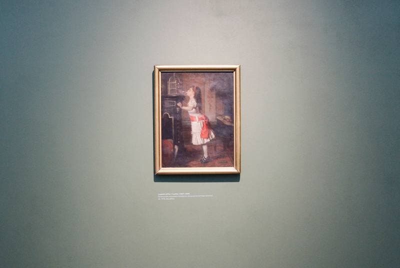 Girl with a Canary" by Leopold Loffler. Silesian Museum. 15.10.2015