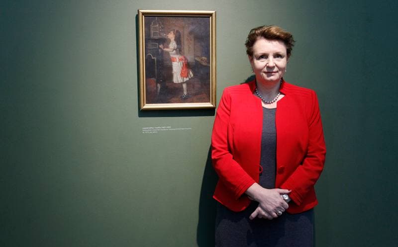Girl with a Canary" by Leopold Loffler. Silesian Museum. 15.10.2015