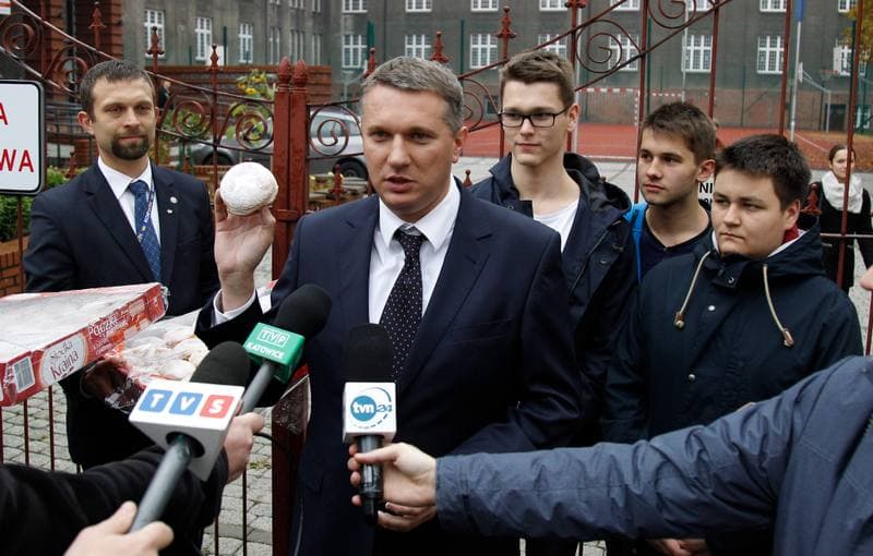 Przemyslaw Wipler. Press Conference. 21.10.2015