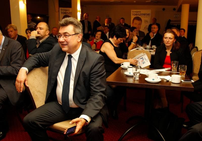 Grzegorz Tobiszowski. Law and Justice Party. Press Conference. 25.10.2015