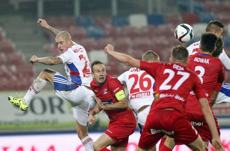 Football. PKO BP Ekstraklasa. Gornik Zabrze - Podbeskidzie Bielsko Biala. 26.10.2015