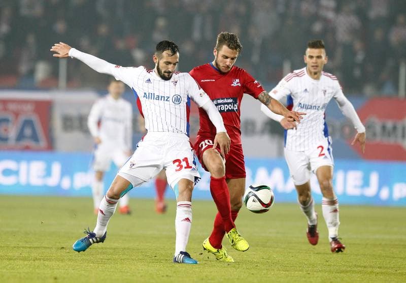 Football. PKO BP Ekstraklasa. Gornik Zabrze - Podbeskidzie Bielsko Biala. 26.10.2015