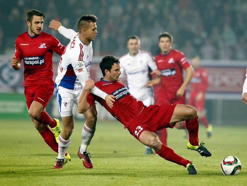 Football. PKO BP Ekstraklasa. Gornik Zabrze - Podbeskidzie Bielsko Biala. 26.10.2015