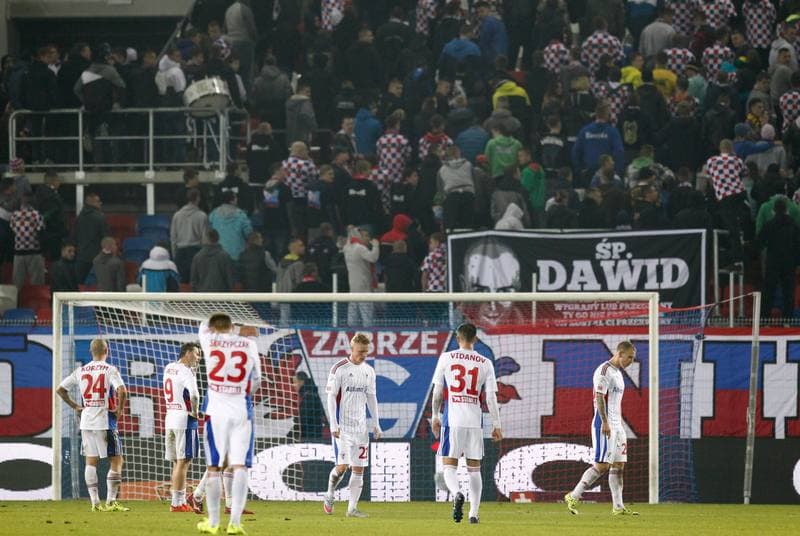 Football. PKO BP Ekstraklasa. Gornik Zabrze - Podbeskidzie Bielsko Biala. 26.10.2015