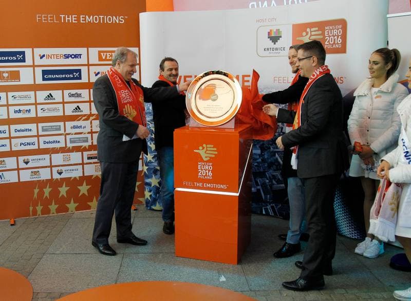 Handball. Euro 2016. Trophy Tour. 27.10.2015