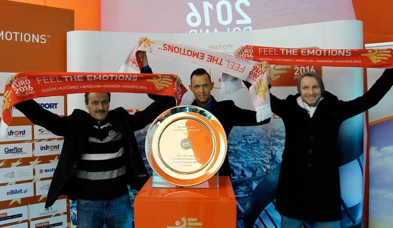 Handball. Euro 2016. Trophy Tour. 27.10.2015