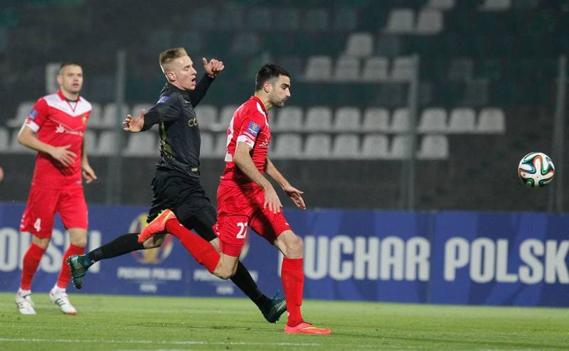 Football. Polish Cup. Zaglebie Sosnowiec - Cracovia Krakow. 27.10.2015