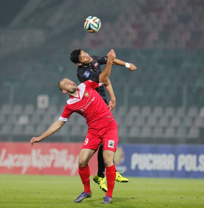 Football. Polish Cup. Zaglebie Sosnowiec - Cracovia Krakow. 27.10.2015