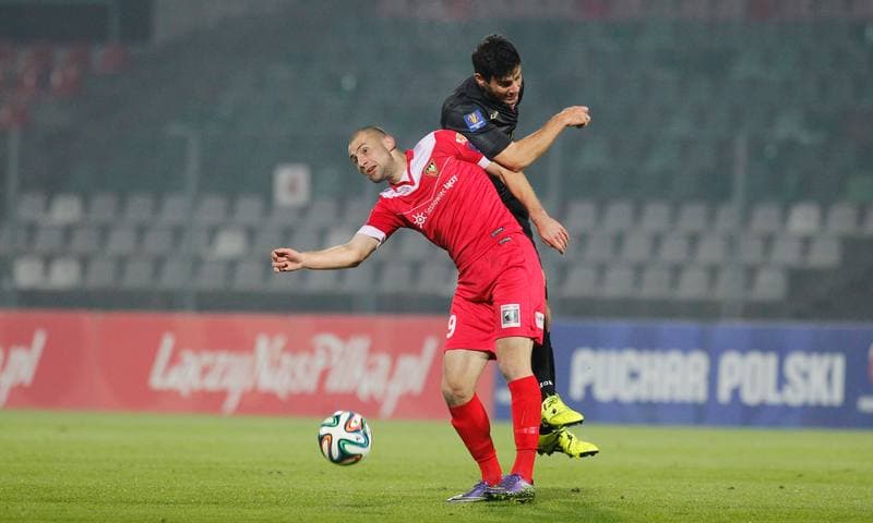 Football. Polish Cup. Zaglebie Sosnowiec - Cracovia Krakow. 27.10.2015